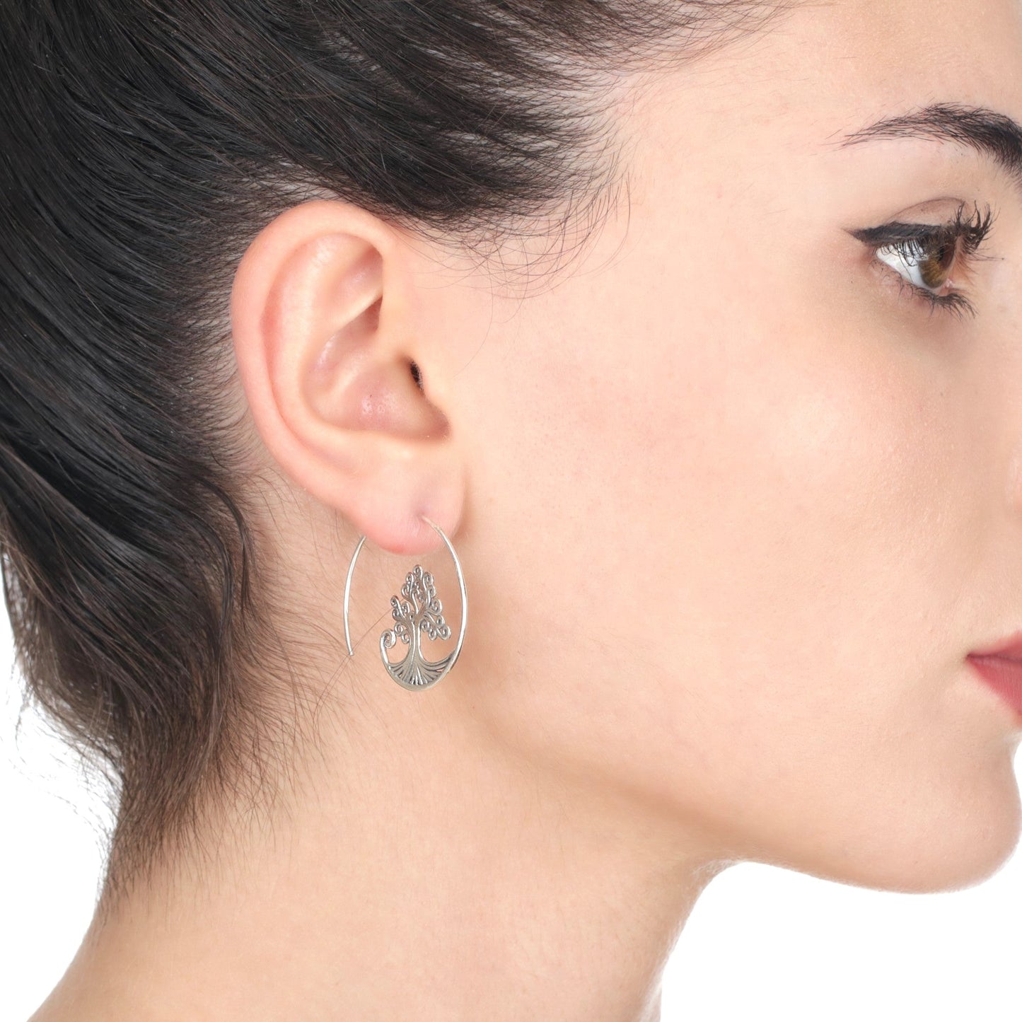 Grob Spiral Earrings - 925 Sterling Silver Tree of Life Earrings