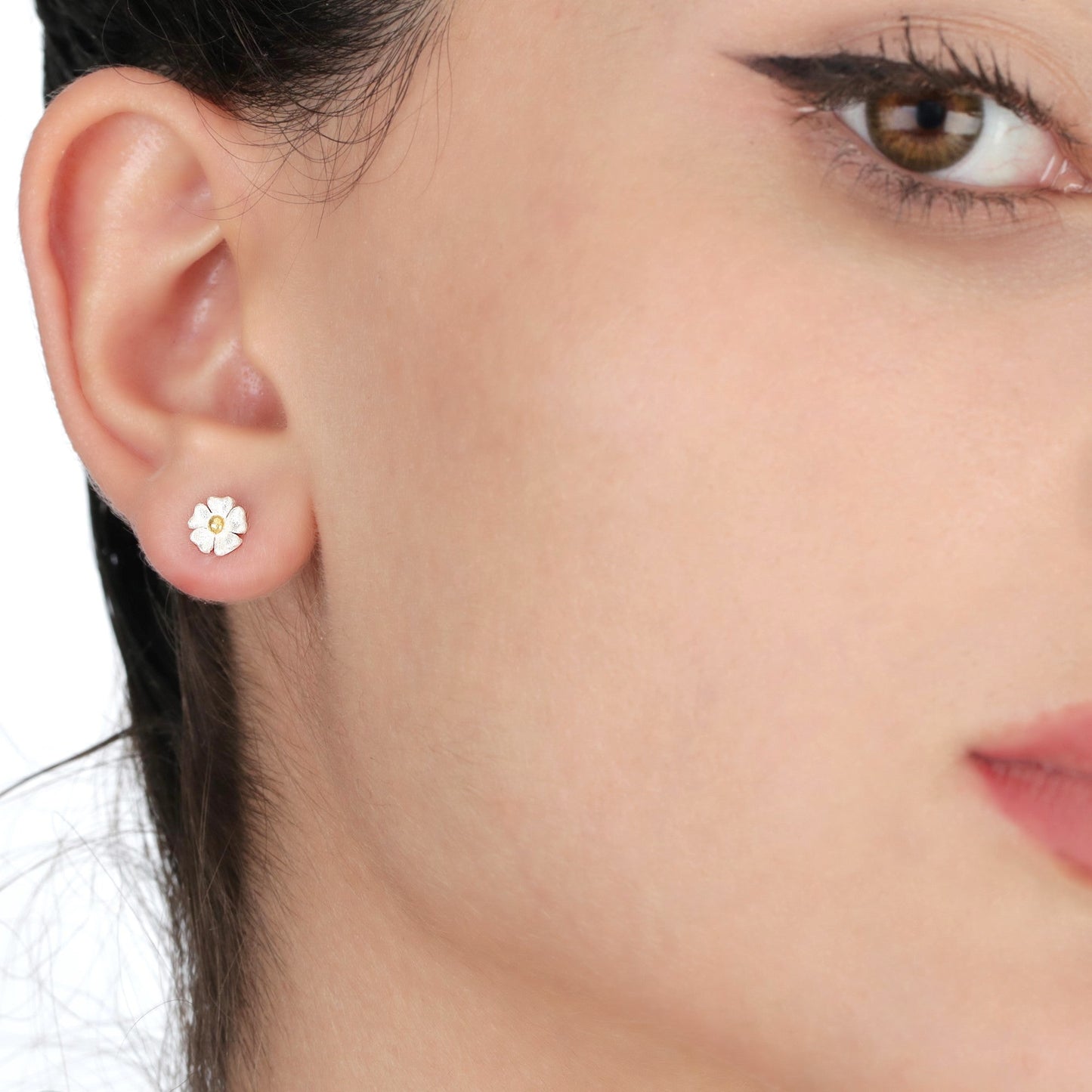 Buttercup Mini Stud Earrings - 925 Sterling Silver