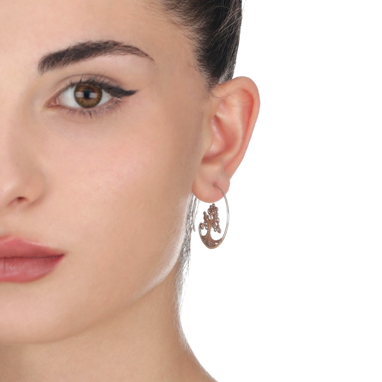 Grob Spiral Earrings - 925 Sterling Silver Tree of Life Earrings
