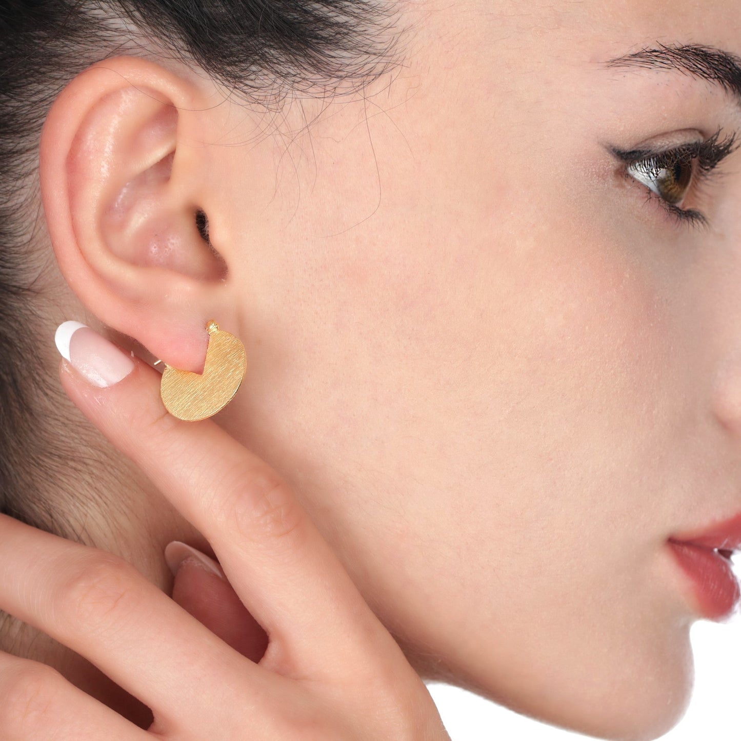 925 Sterling Gold Plated Earrings Moonlight