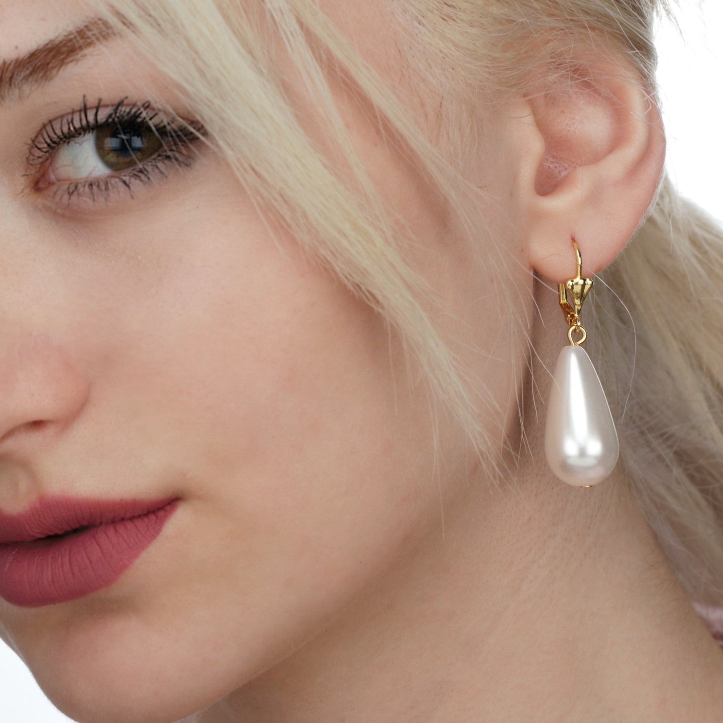 Bridal jewelry beads earrings - classic earrings in vintage style — 99