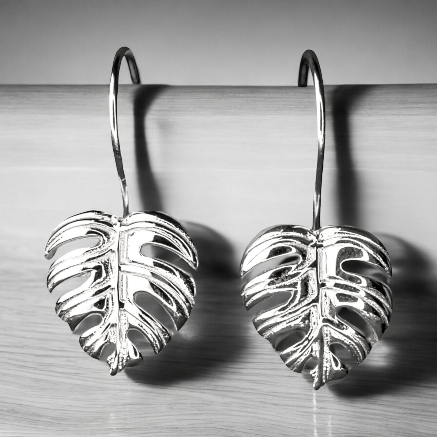 Monstera Leaf Earrings - 925 Sterling Silver Exotic Leaves Earrings…