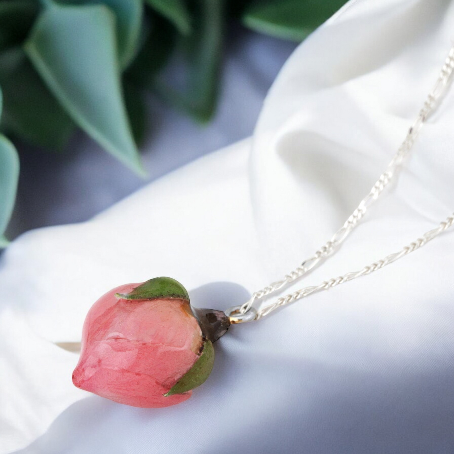 Real Rose — 925 Sterling Silver Chain
