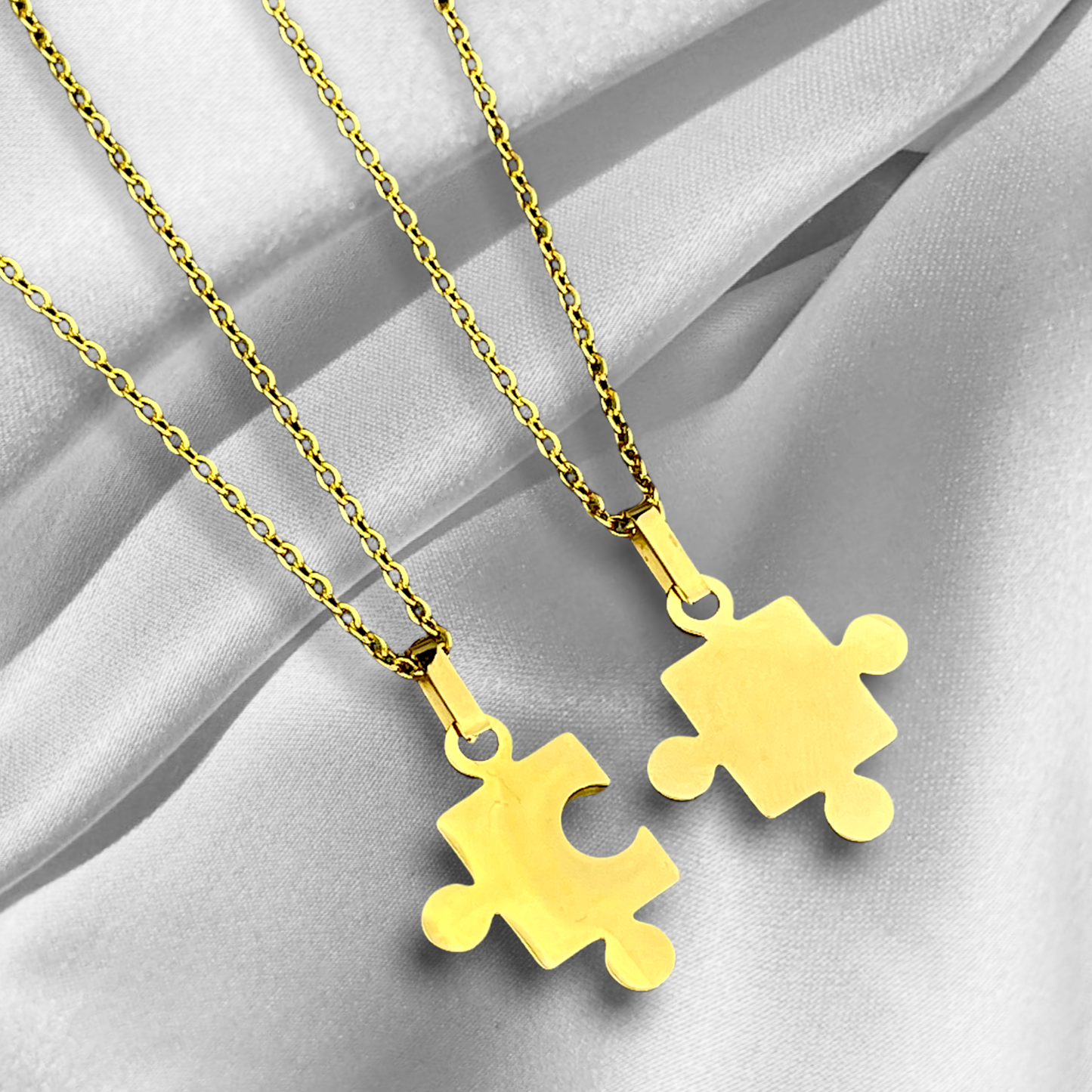 Gold Plated Puzzle Chain in Double Pack - Friendship Chains - Gift…