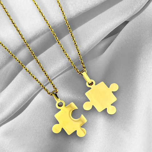 Gold Plated Puzzle Chain in Double Pack - Friendship Chains - Gift…