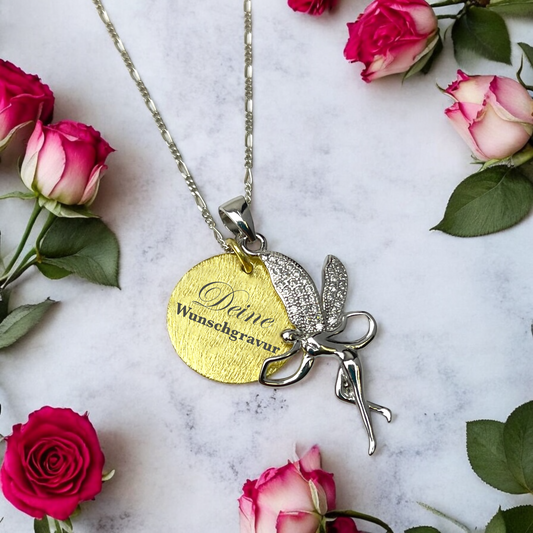 Personalizable Letters Stamp Fairy Jewelry Set - 925 Sterling Silver…