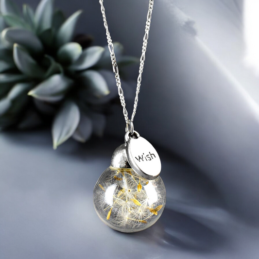 Pustflumen Chain 925 Sterling Silver Wish wish you what terrarium…