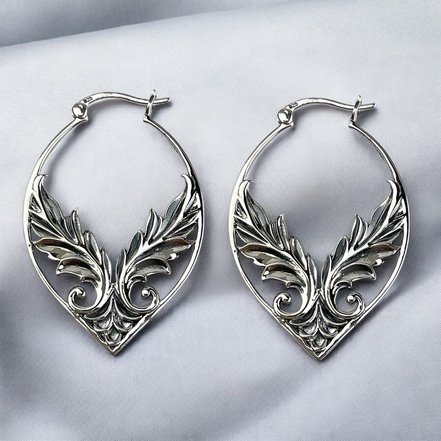 Soraya — 925 Sterling Silver Angel Wing Earrings | Guardian Angel…