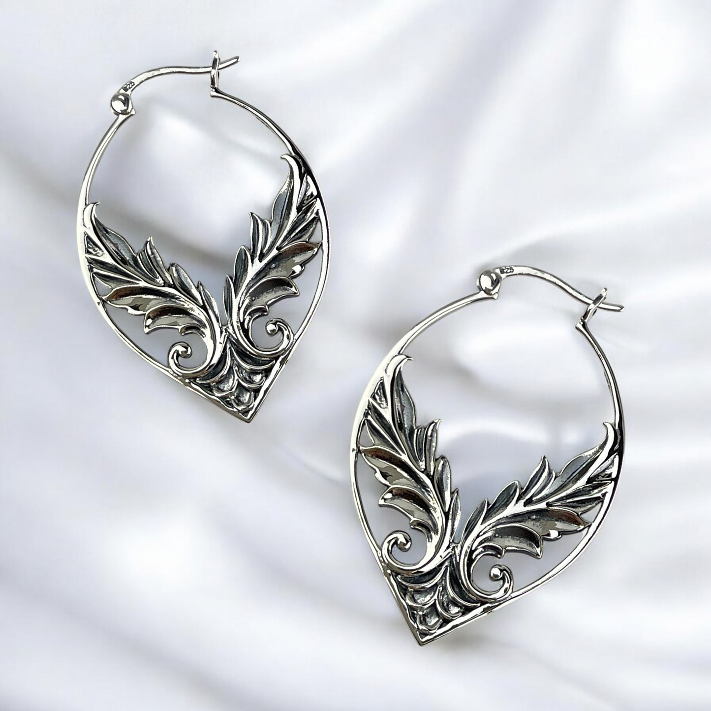 Soraya — 925 Sterling Silver Angel Wing Earrings | Guardian Angel…