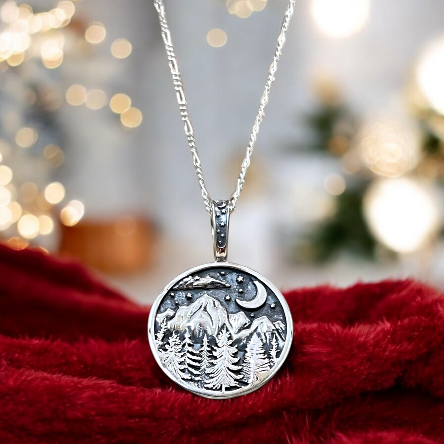 Mysterious Mountains — 925 Sterling Silver Necklace…