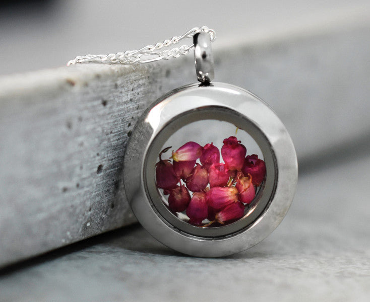 925 Heather Mini Locket Chain