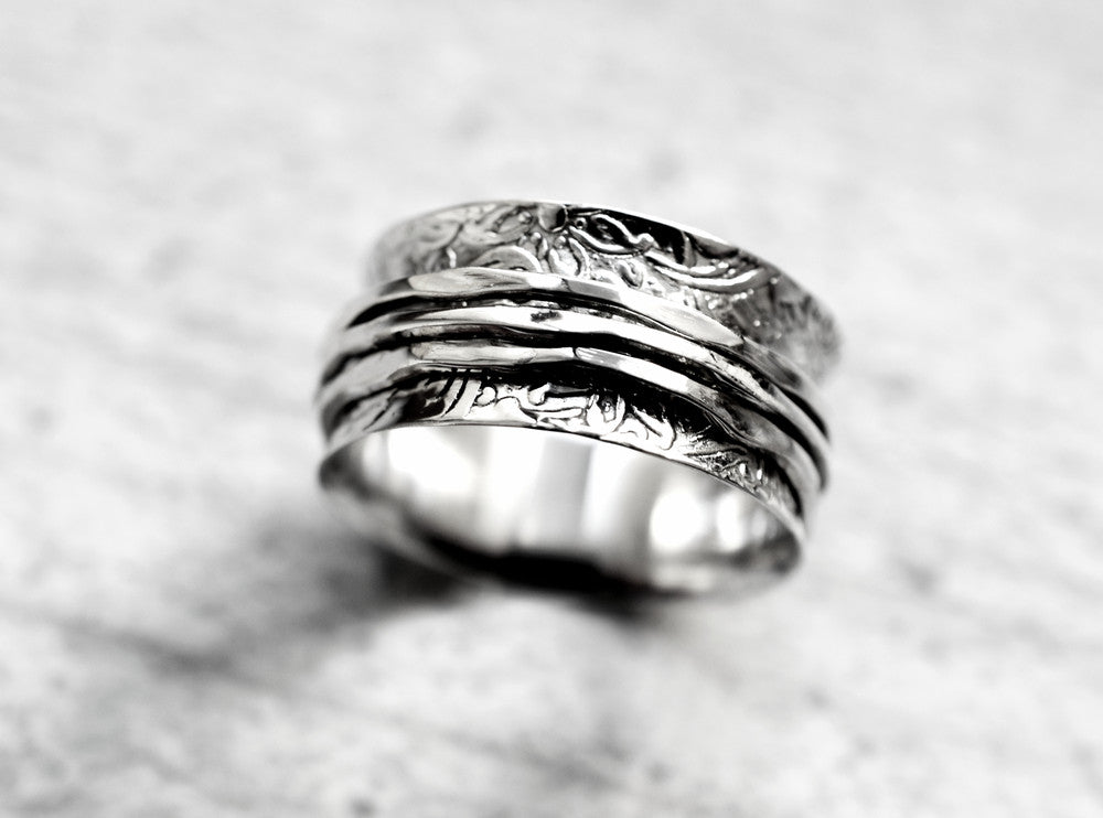925 Sterling Silver Spinner / Meditation Ring