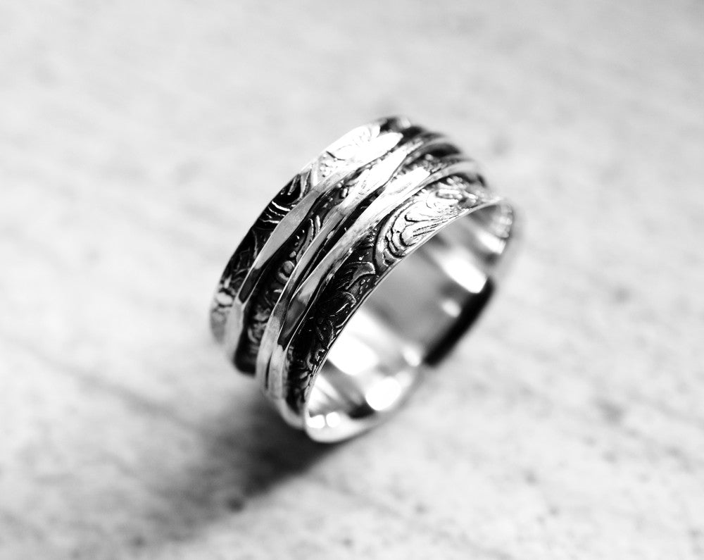 925 Sterling Silver Spinner / Meditation Ring