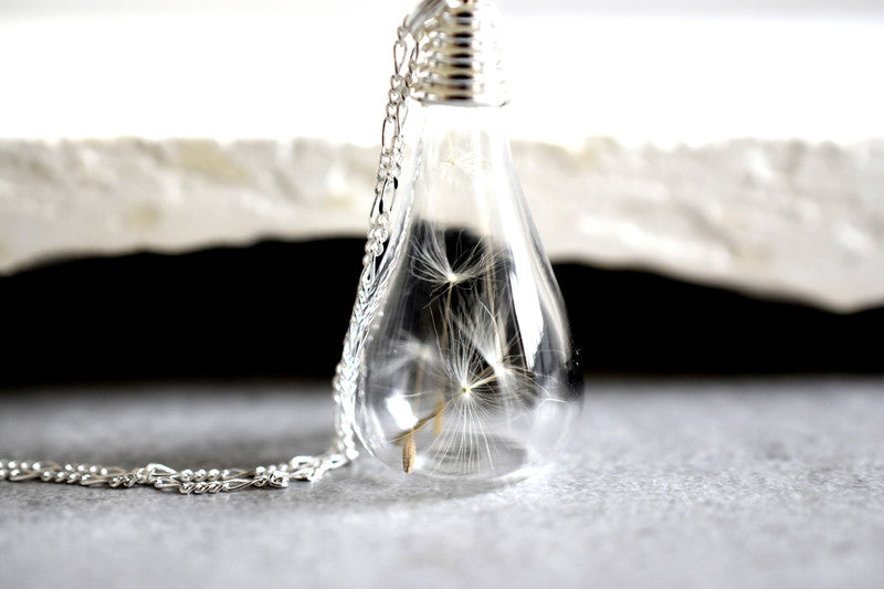 925 Minimalist Silver Dandelion Chain