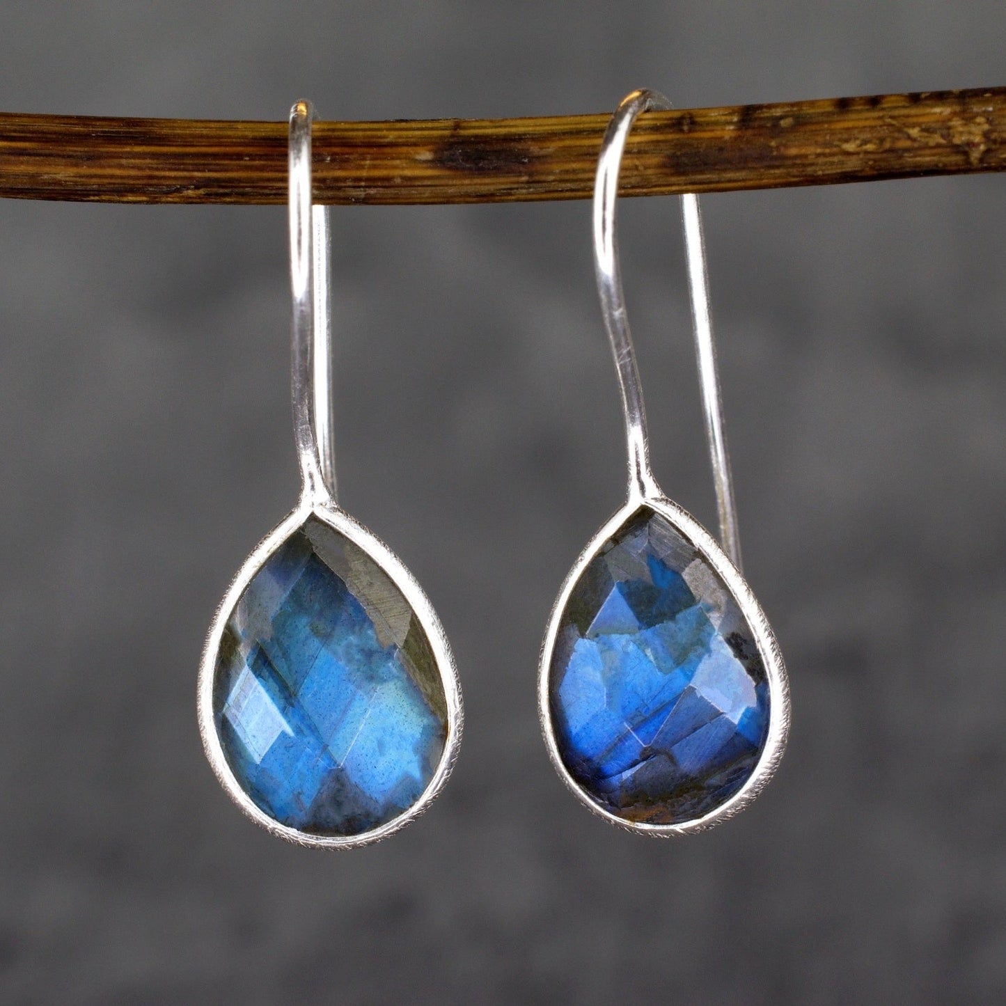 925 Sterling Silver LABRADORITE Earrings