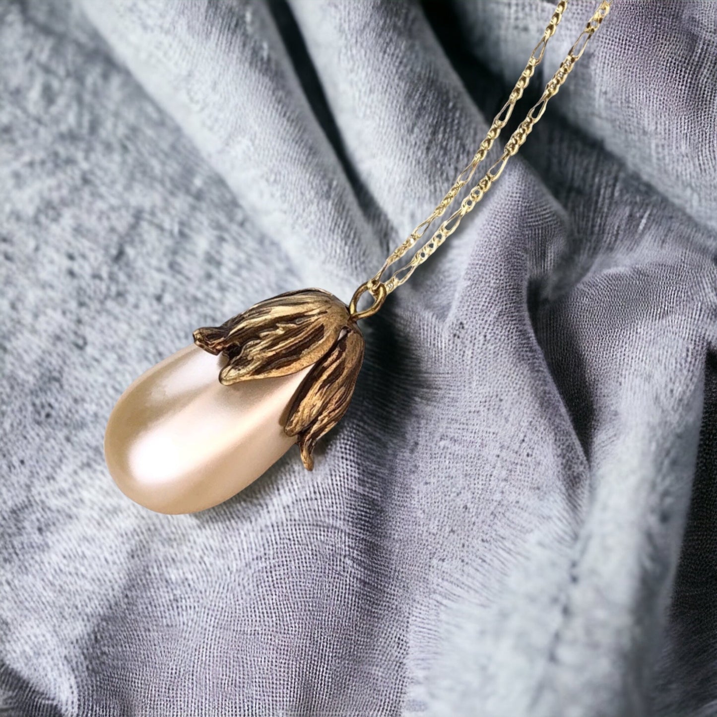 Cafe au Lait — 925 sterling gilded chain