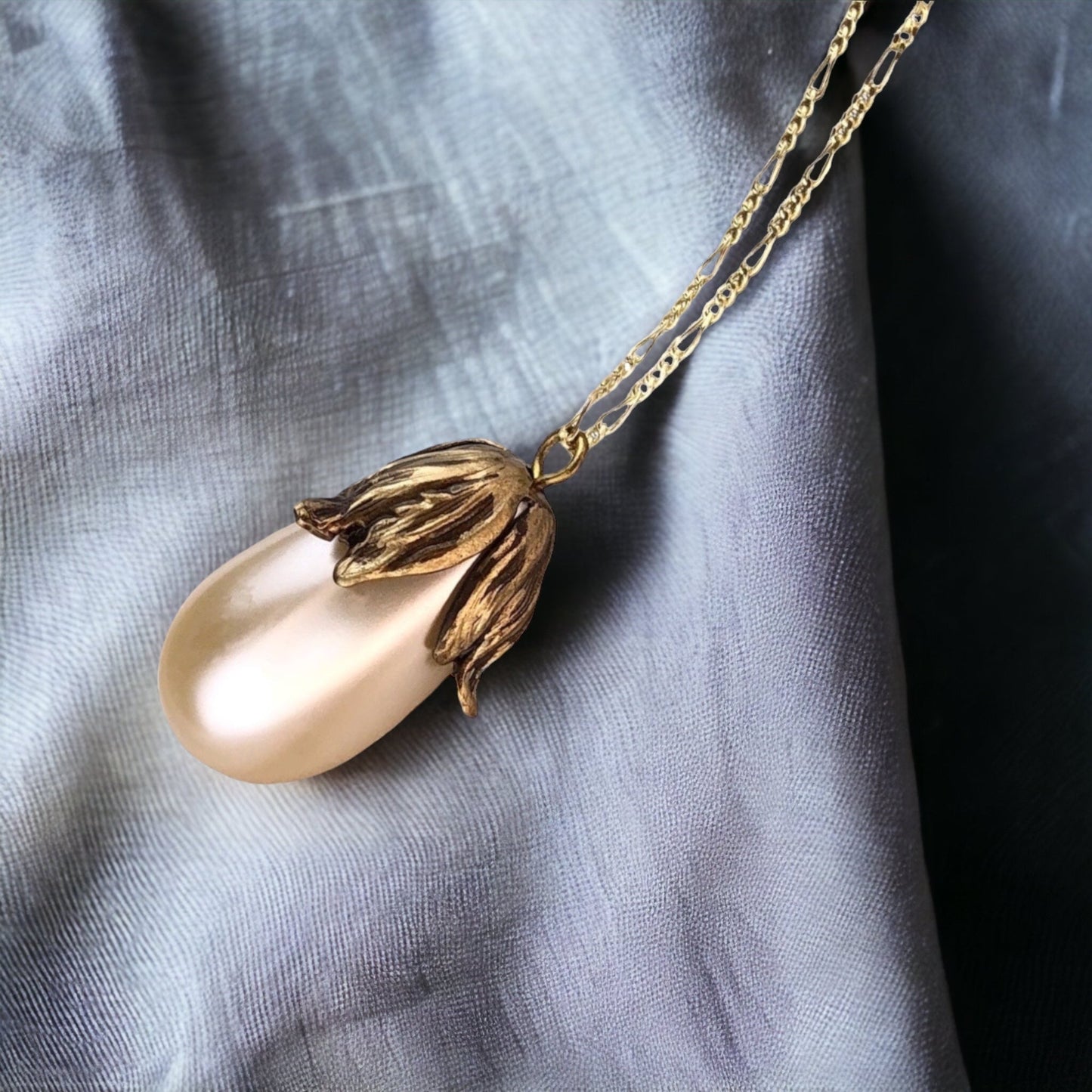 Cafe au Lait — 925 sterling gilded chain