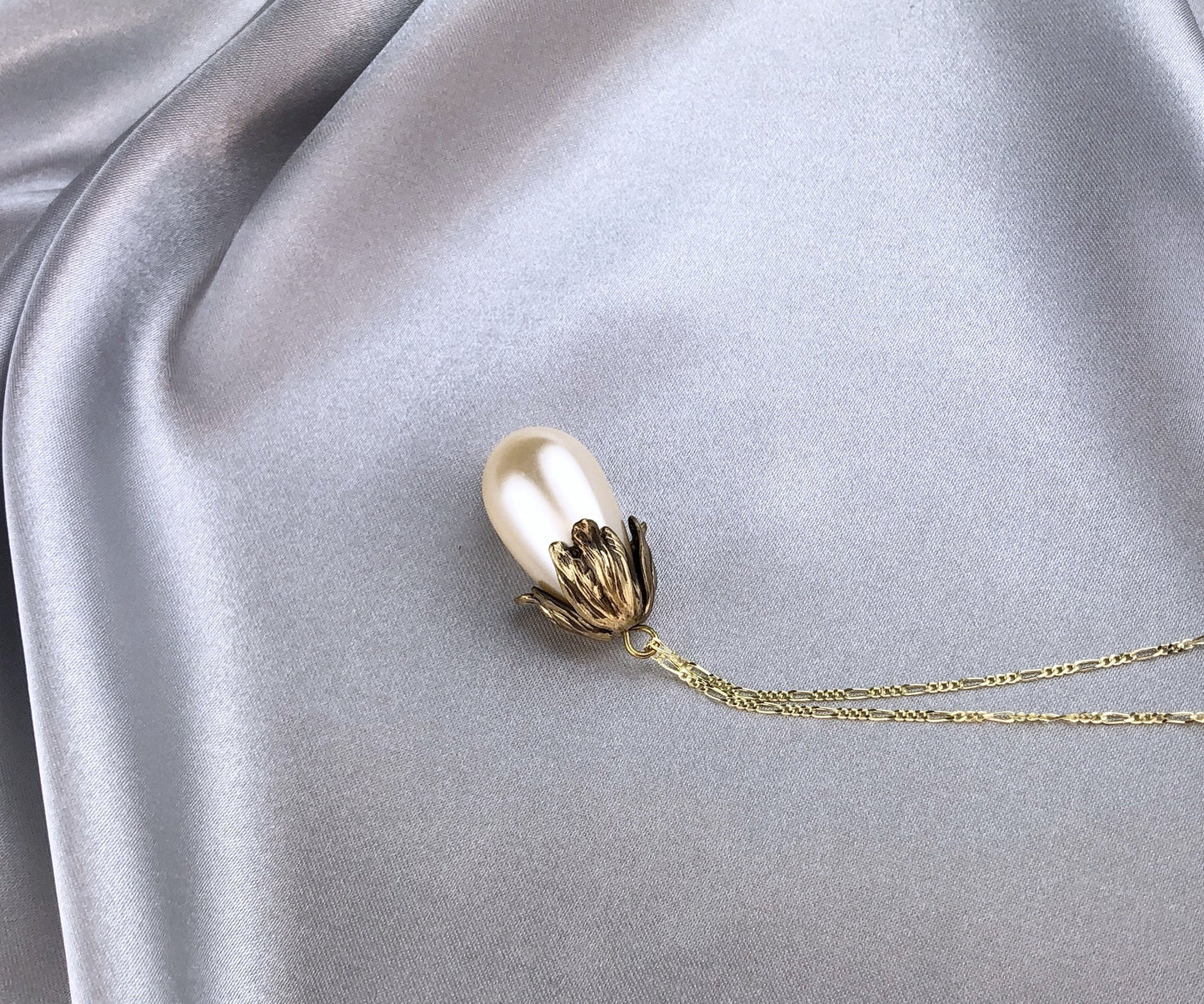 Cafe au Lait — 925 sterling gilded chain