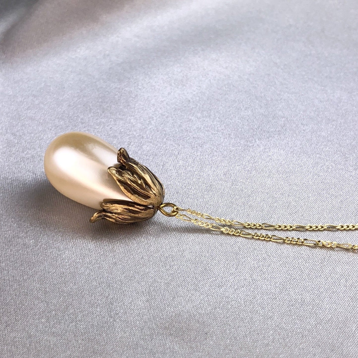 Cafe au Lait — 925 sterling gilded chain