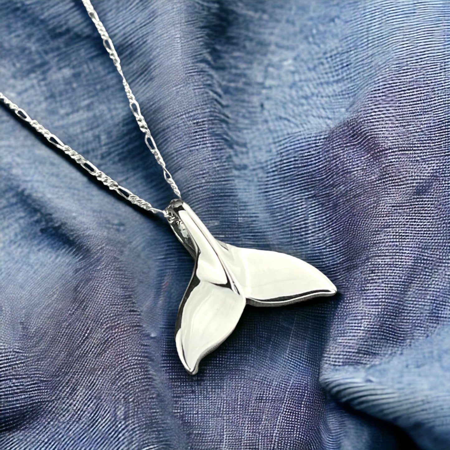 925 Dolphin Tail Sterling Silver Chain - Gift Idea for Animal Freins