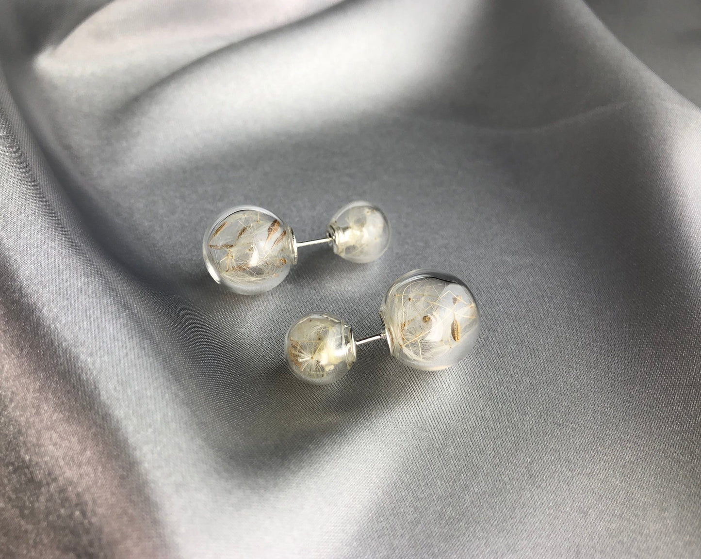 real puff flowers — Double ear plug — 37