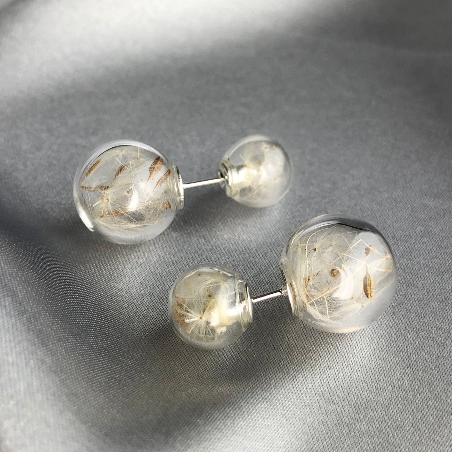 real puff flowers — Double ear plug — 37