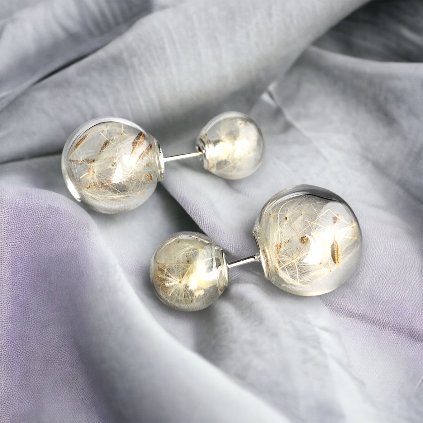 real puff flowers — Double ear plug — 37