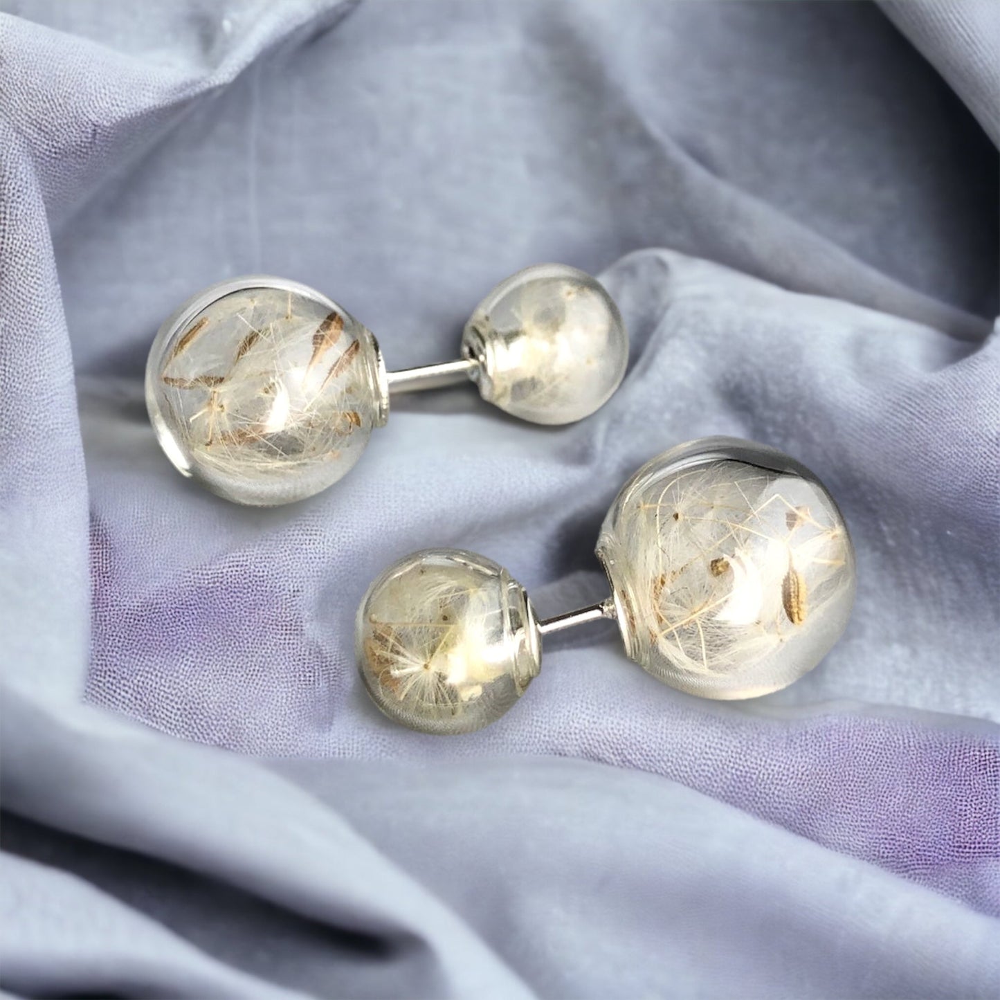 real puff flowers — Double ear plug — 37