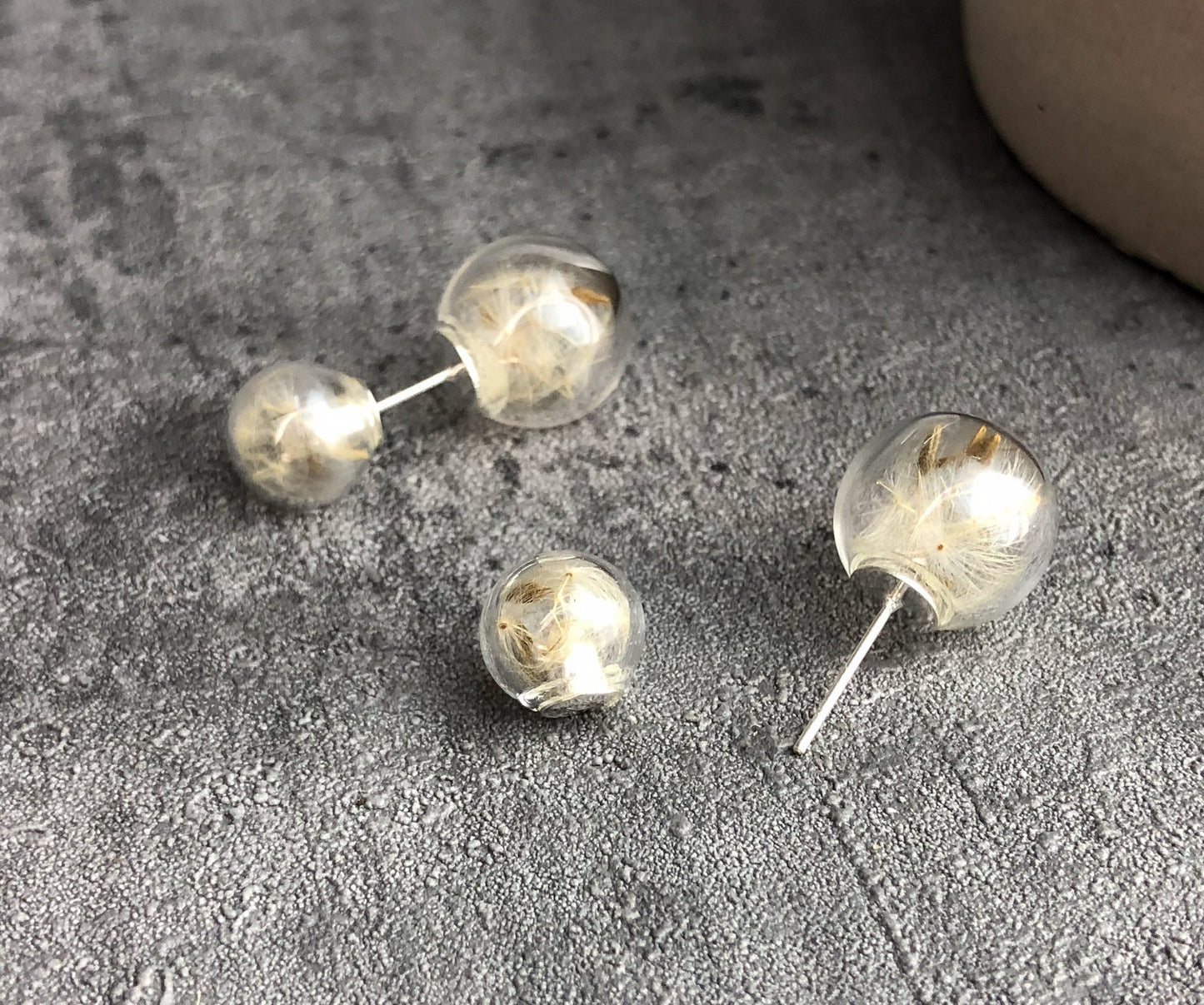 real puff flowers — Double ear plug — 37
