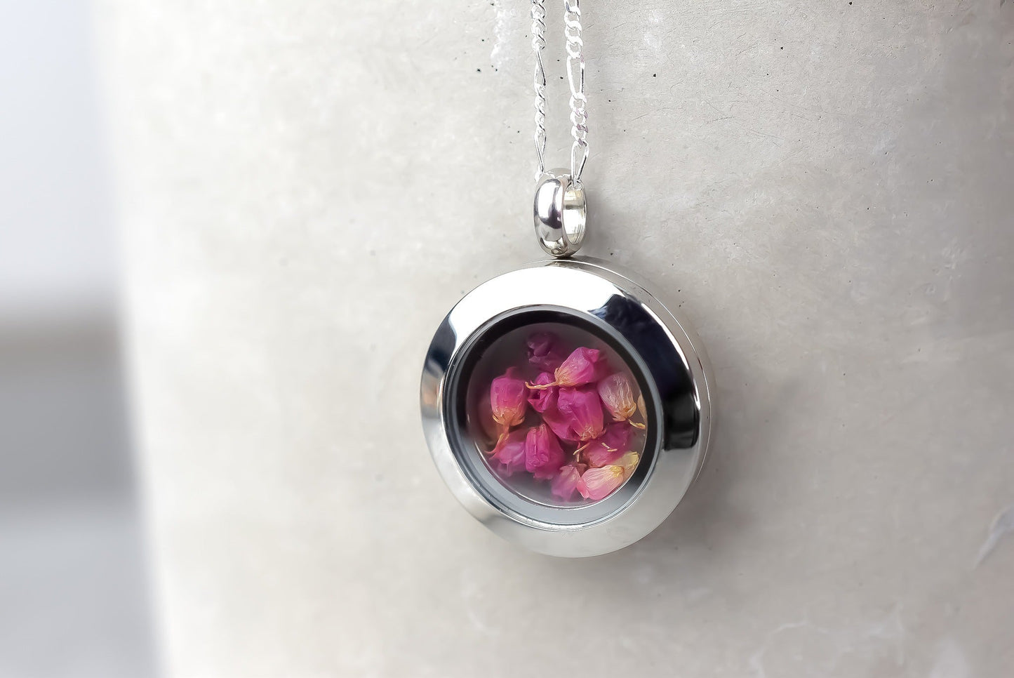 925 Heather Mini Locket Chain