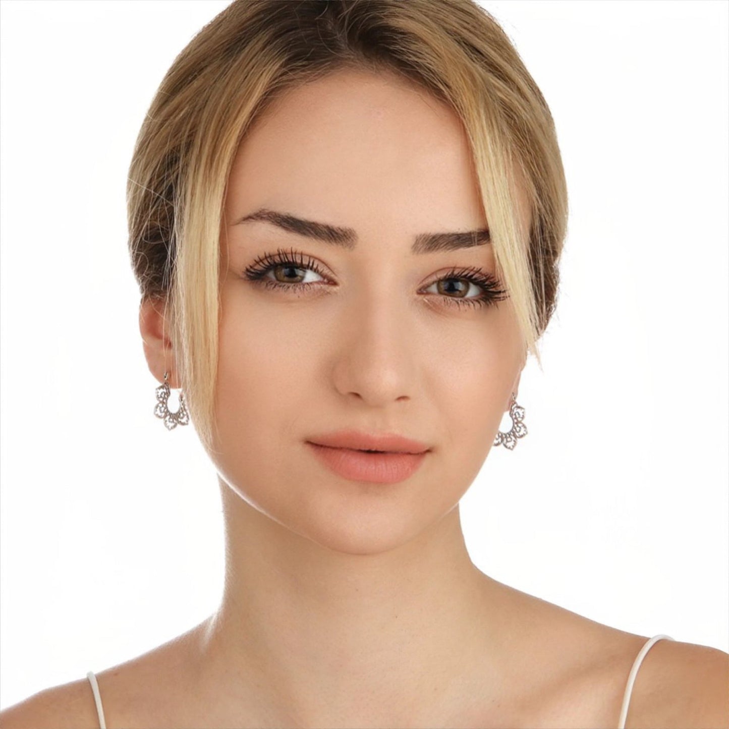 925 silver earrings karma III
