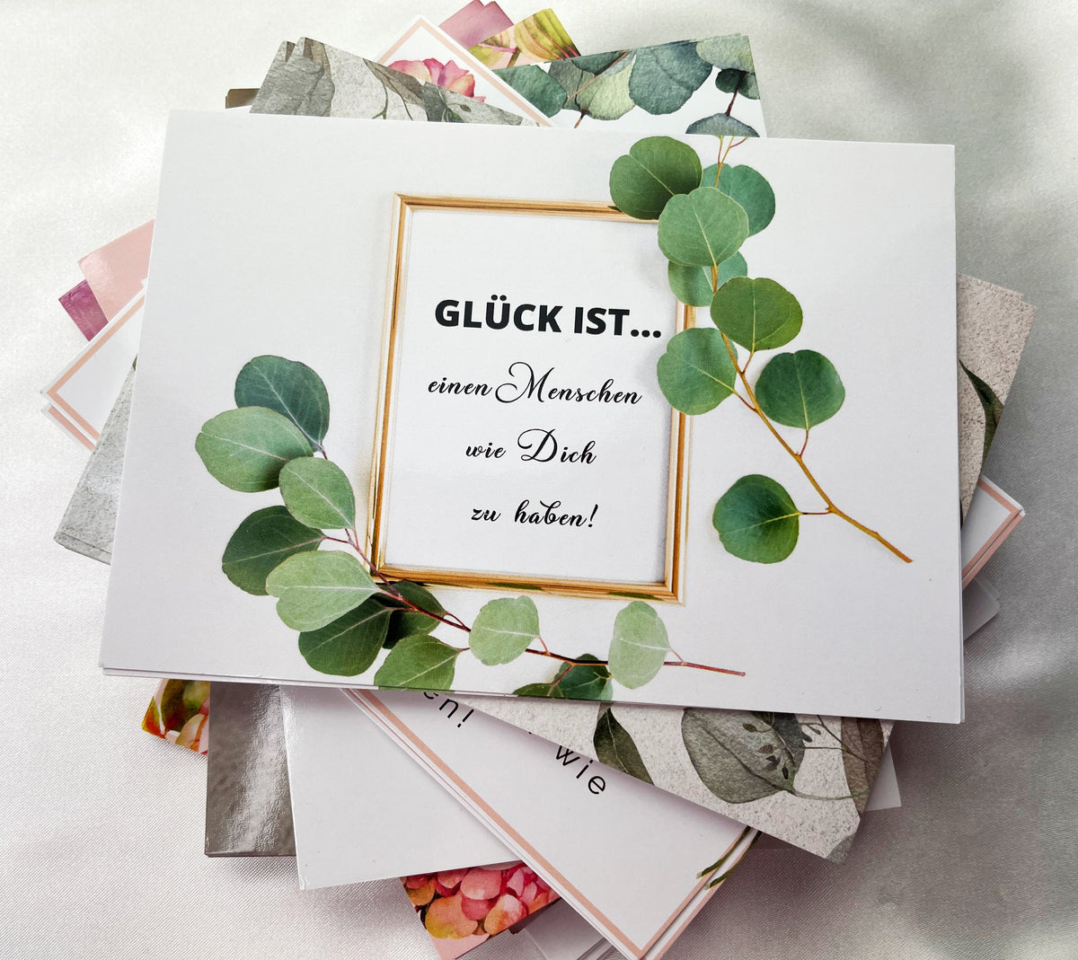 Gift card "Luck is.. having a person like you!"