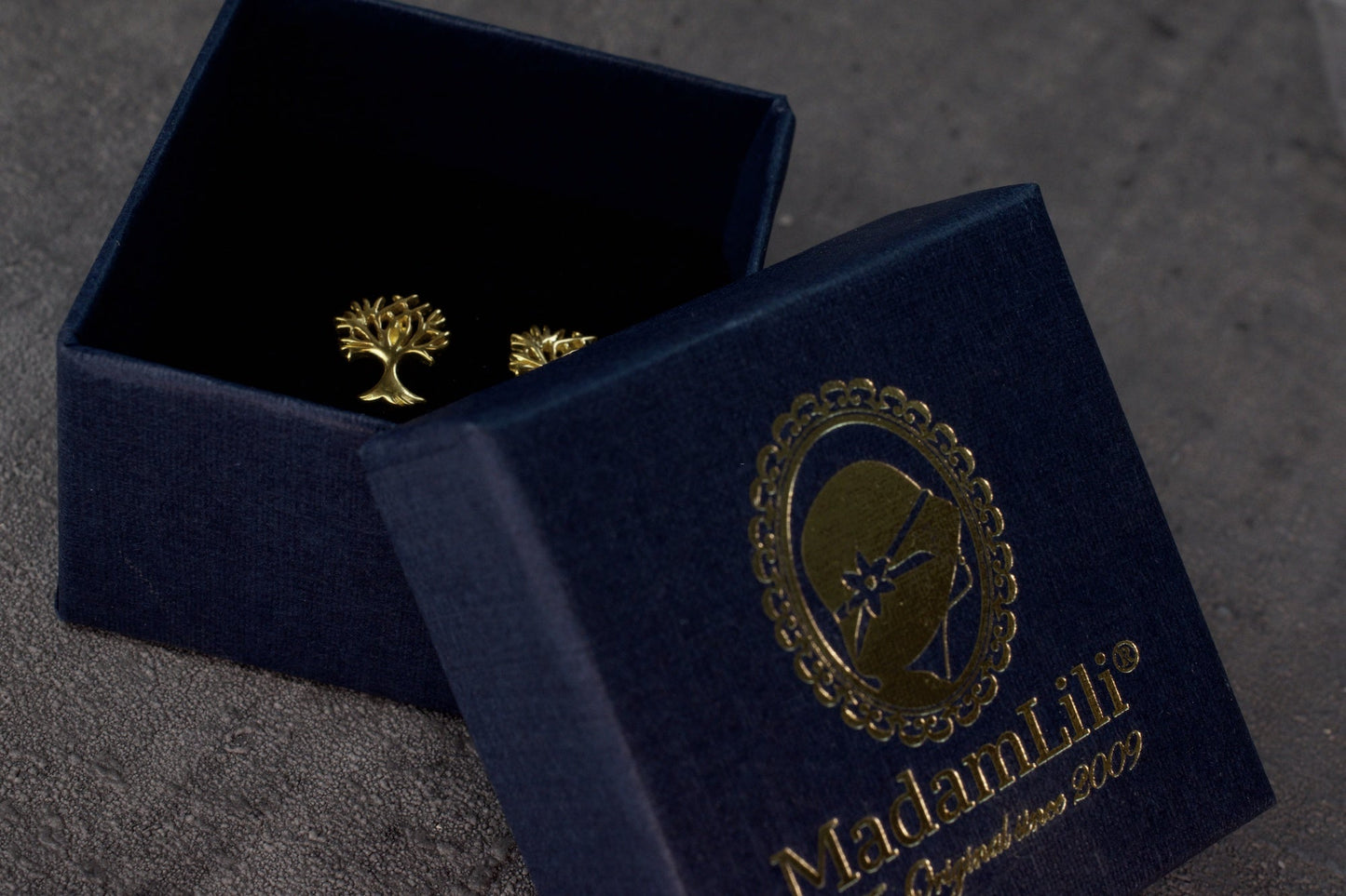 Lifebaum — 925 gold plated mini stud earrings — 109