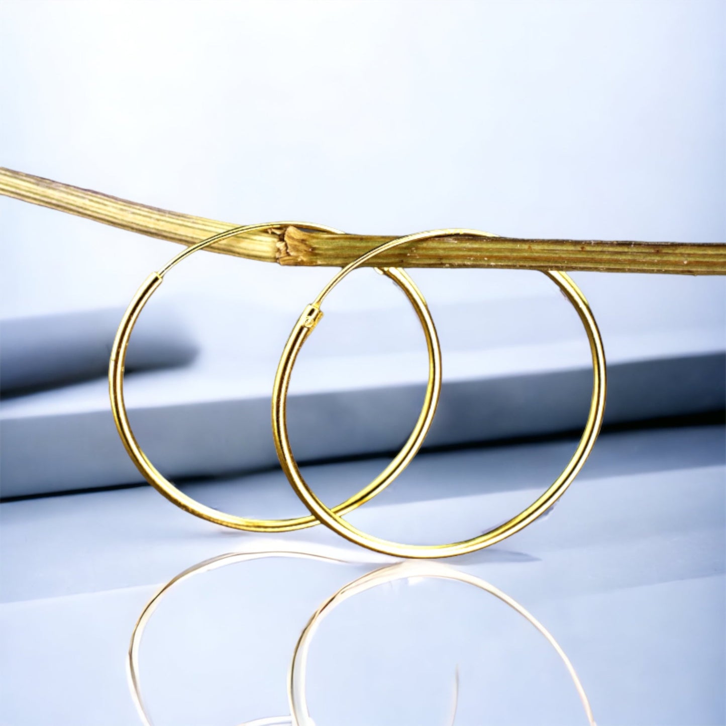 925 Sterling Gold Plated Creoles