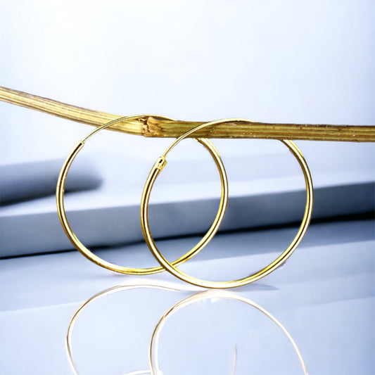 925 Sterling Gold Plated Creoles