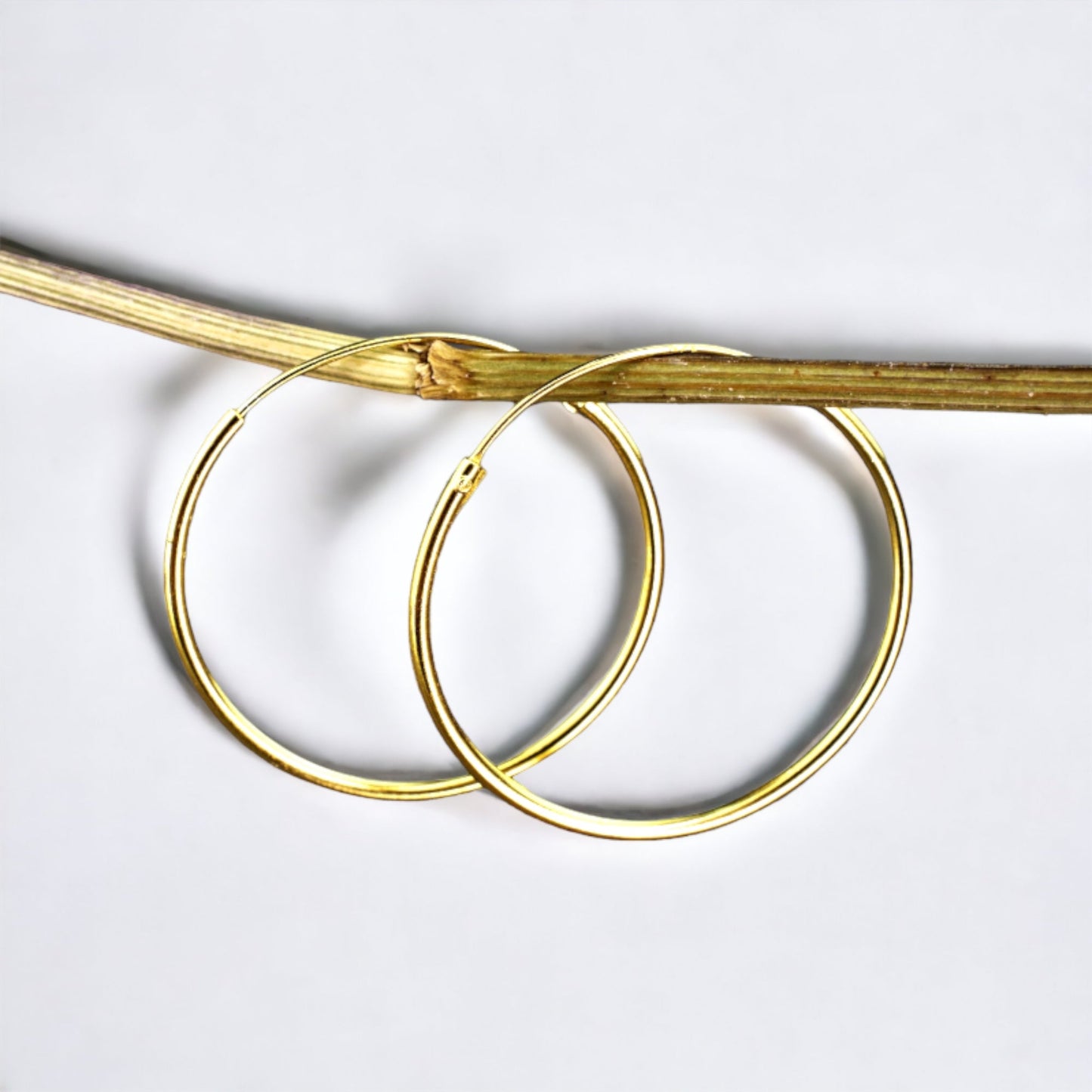 925 Sterling Gold Plated Creoles