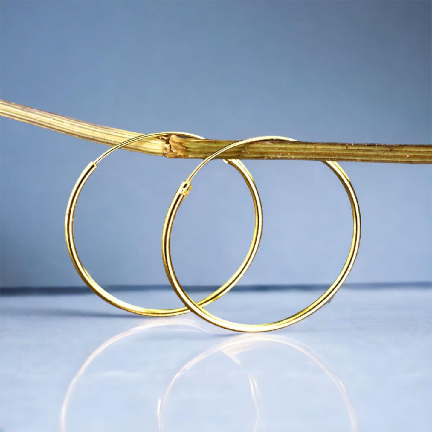 925 Sterling Gold Plated Creoles