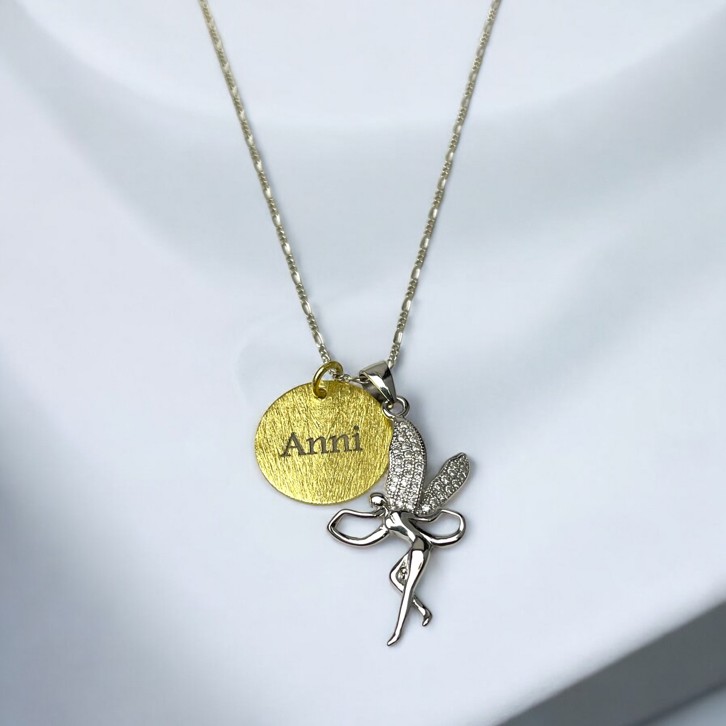 Personalizable Letters Stamp Fairy Jewelry Set - 925 Sterling Silver…