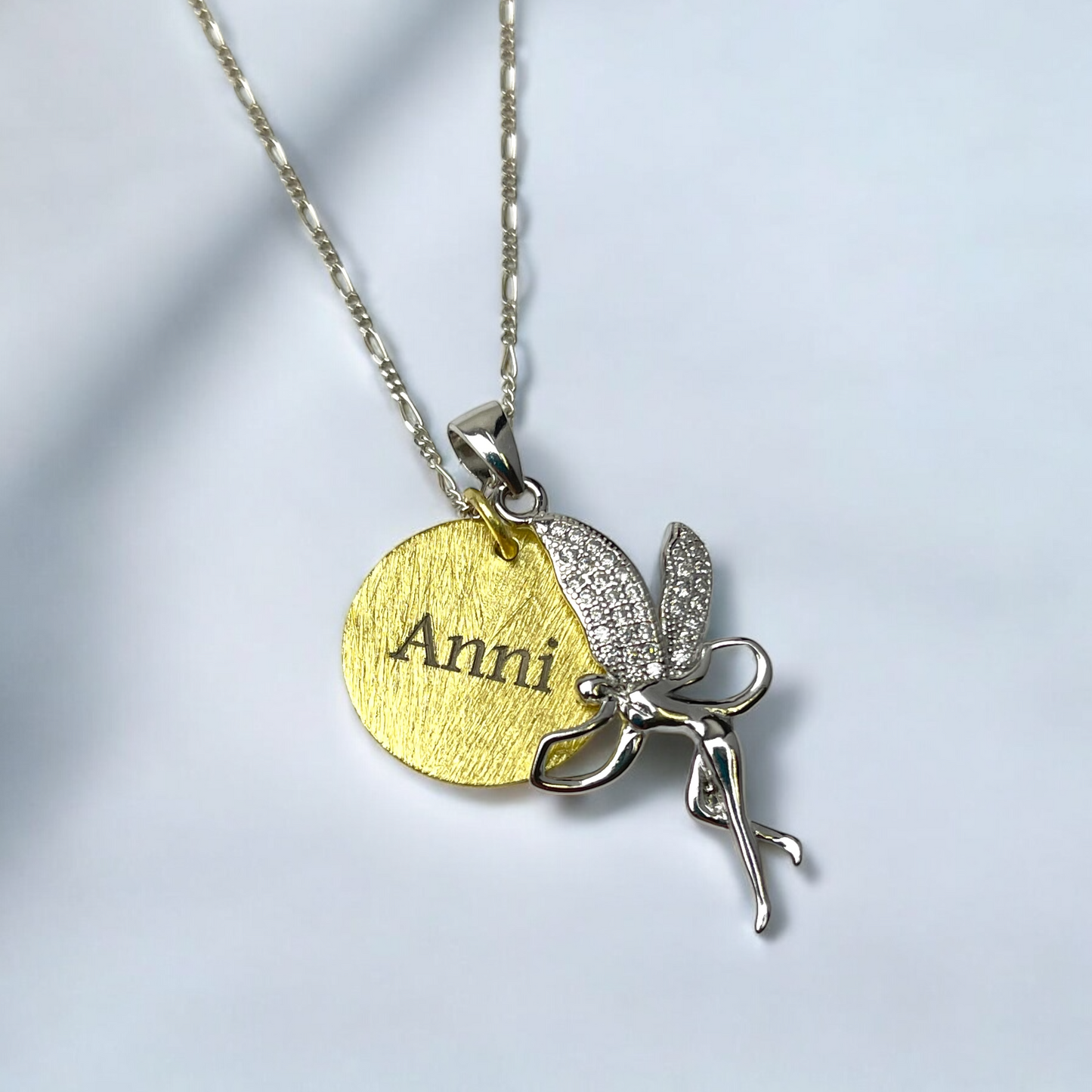 Personalizable Letters Stamp Fairy Jewelry Set - 925 Sterling Silver…