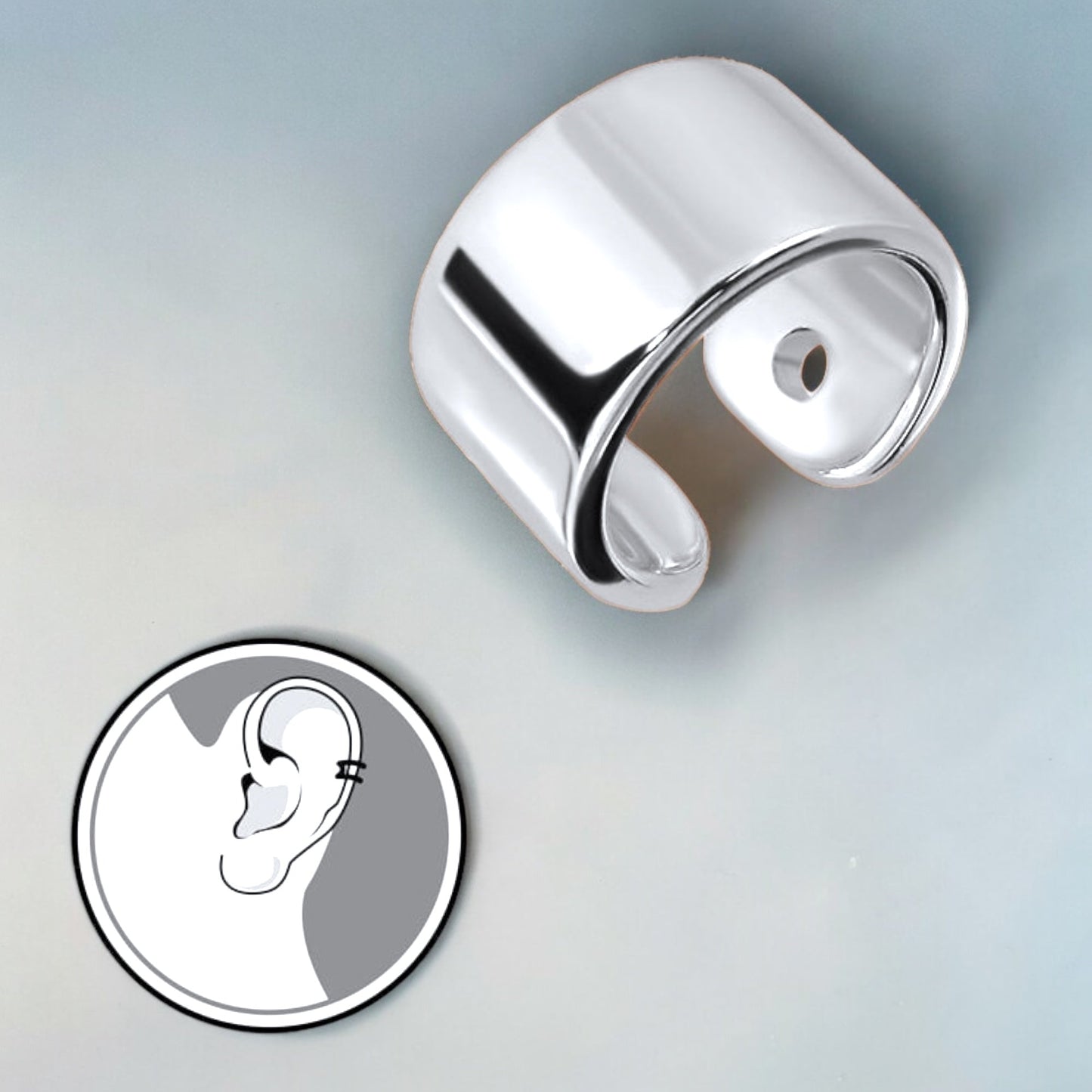 Minimalist 925 Sterling Silver Ear Cuff