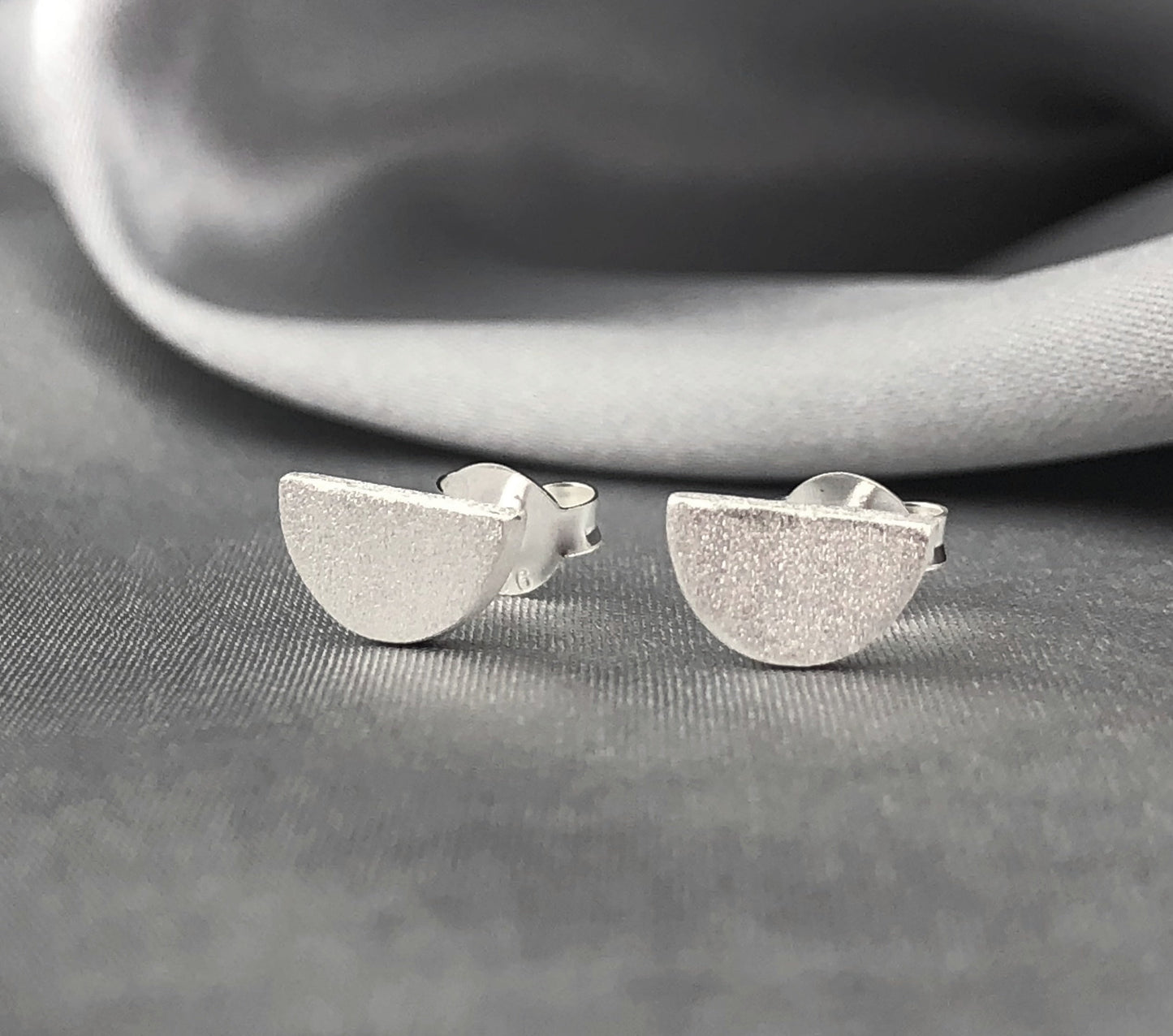 Crescent — 925 Sterling Silver Mini Studs — 29