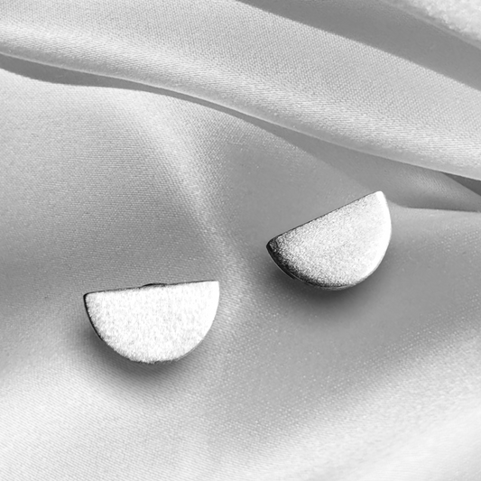 Crescent — 925 Sterling Silver Mini Studs — 29