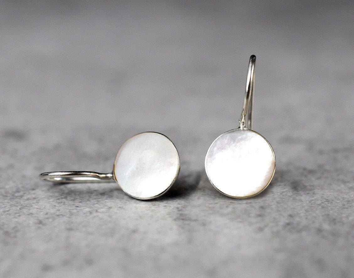 Pearl Earrings Dainty Silver Luxury Minimalist Jewelry In White — 57