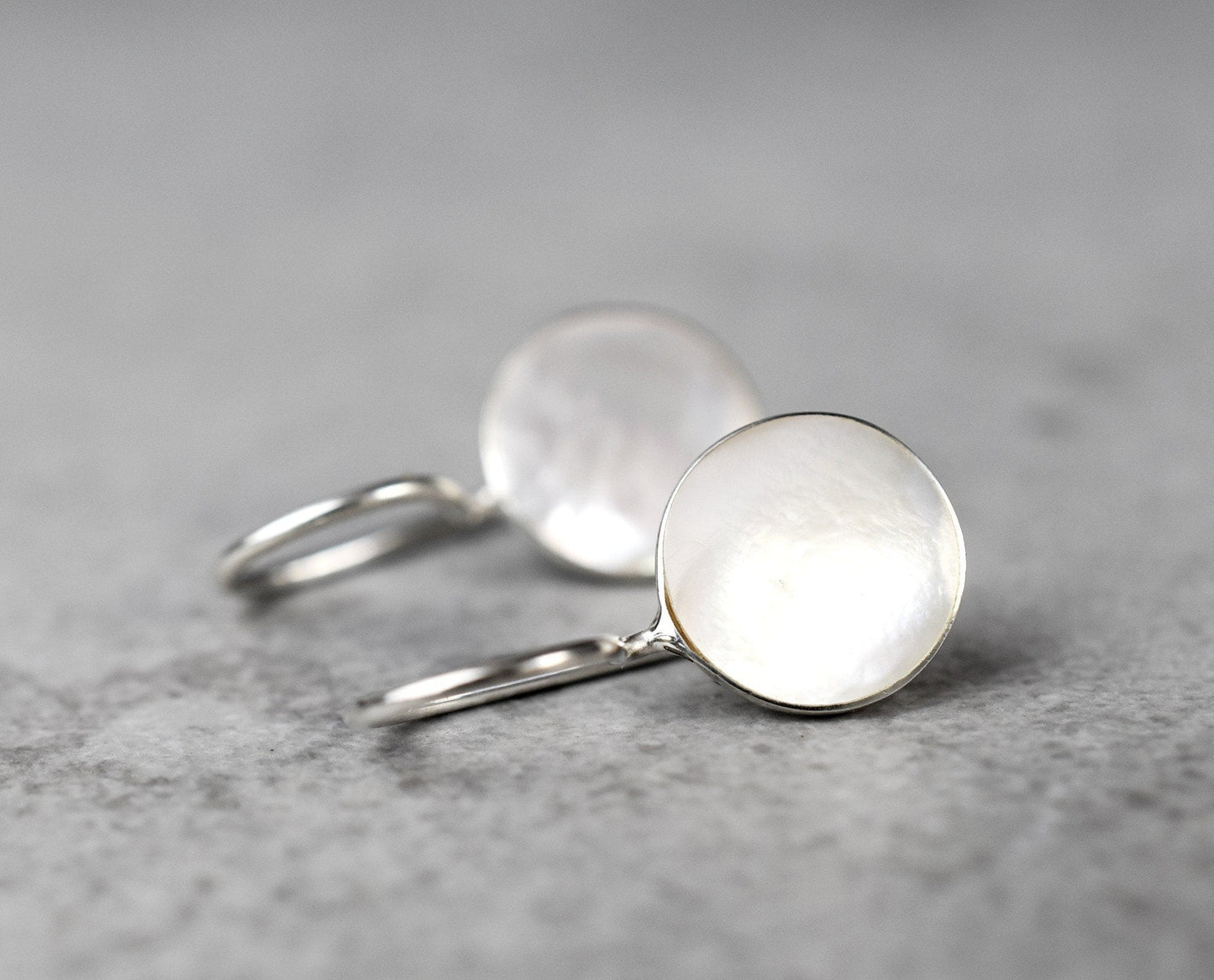 Pearl Earrings Dainty Silver Luxury Minimalist Jewelry In White — 57