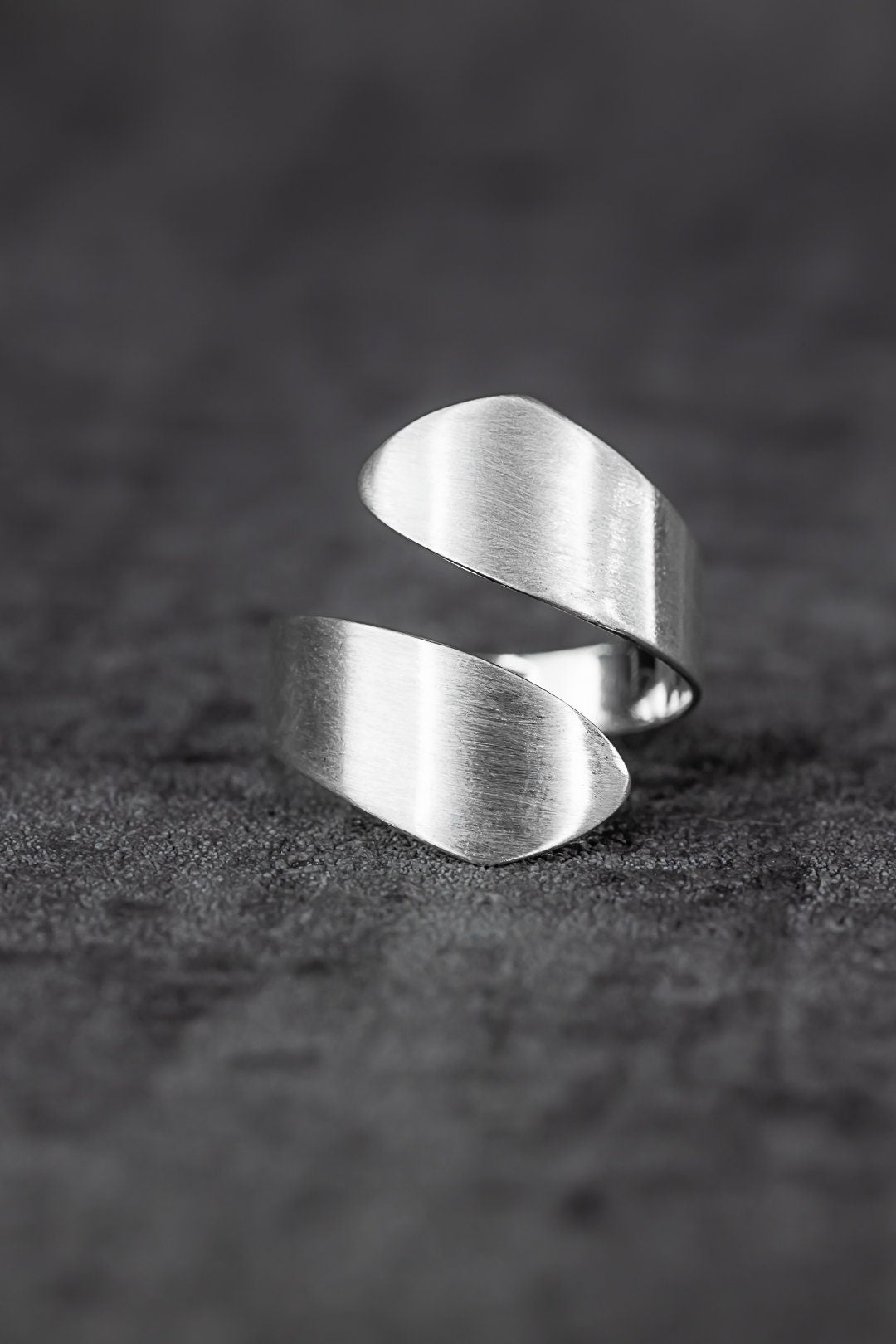 Winding ring spiral ring - 925 sterling silver size adjustable…