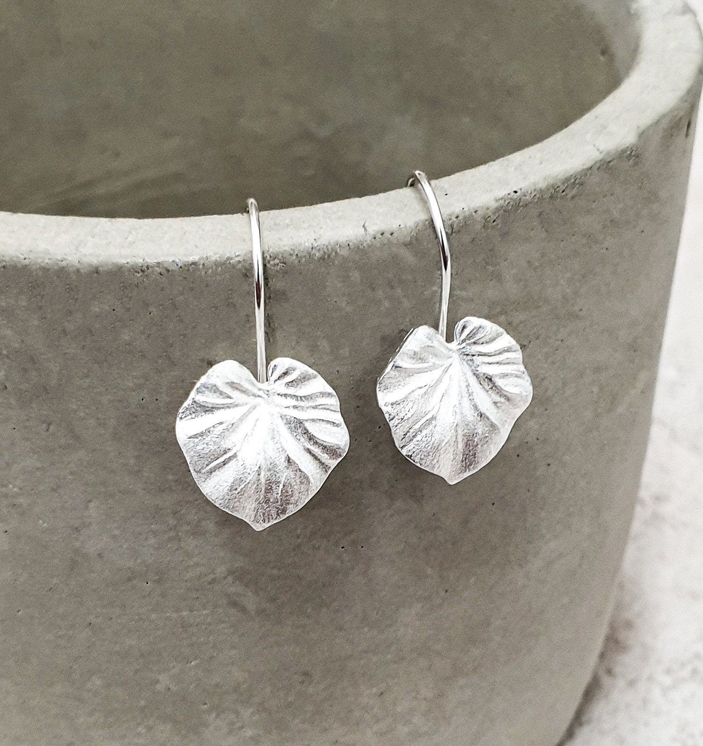 Tropical Plants Earrings - 925 Sterling Silver Monstera Leaf…
