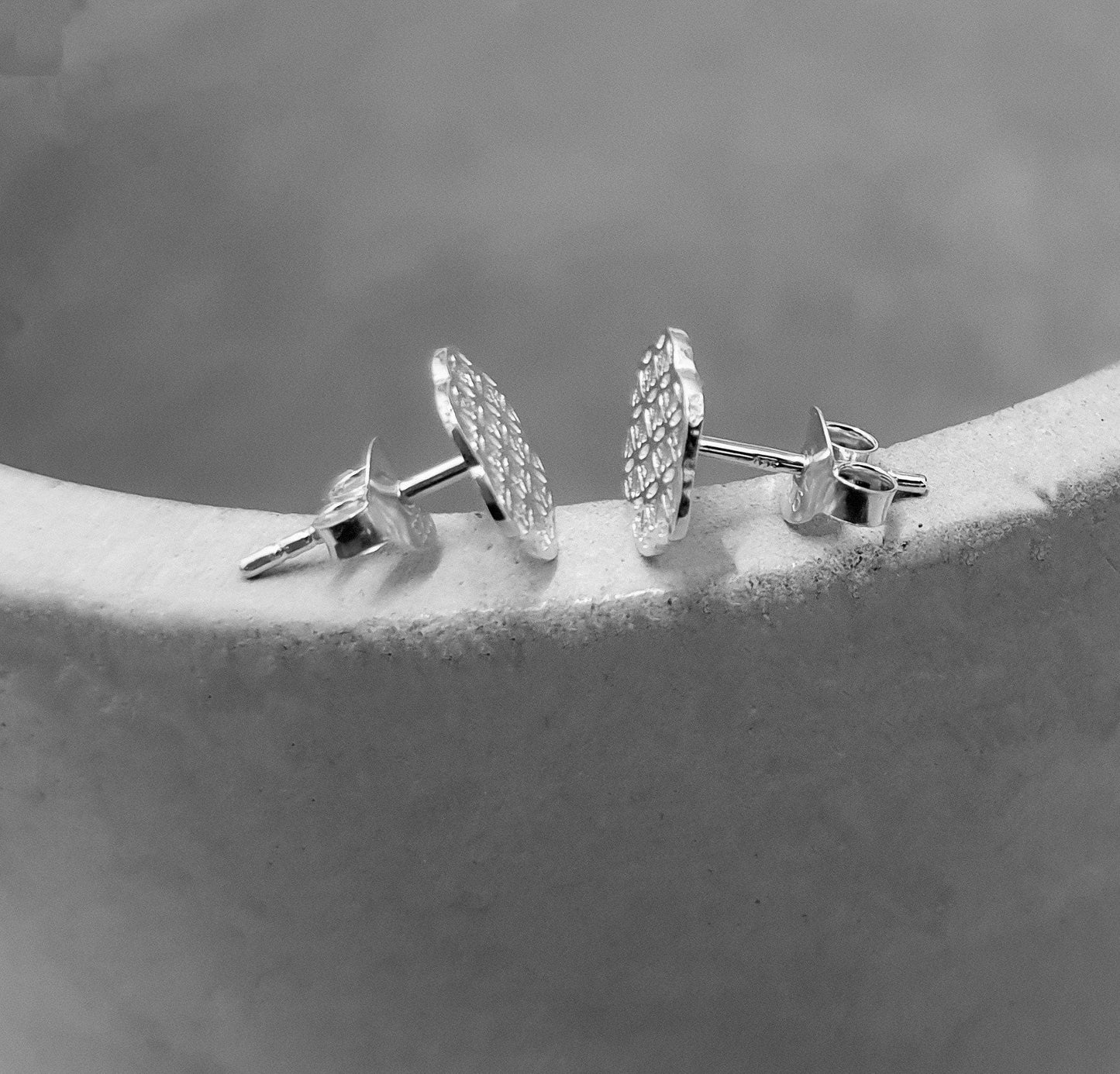 Flower of Life Mini Stud Earrings - 925 Sterling Silver