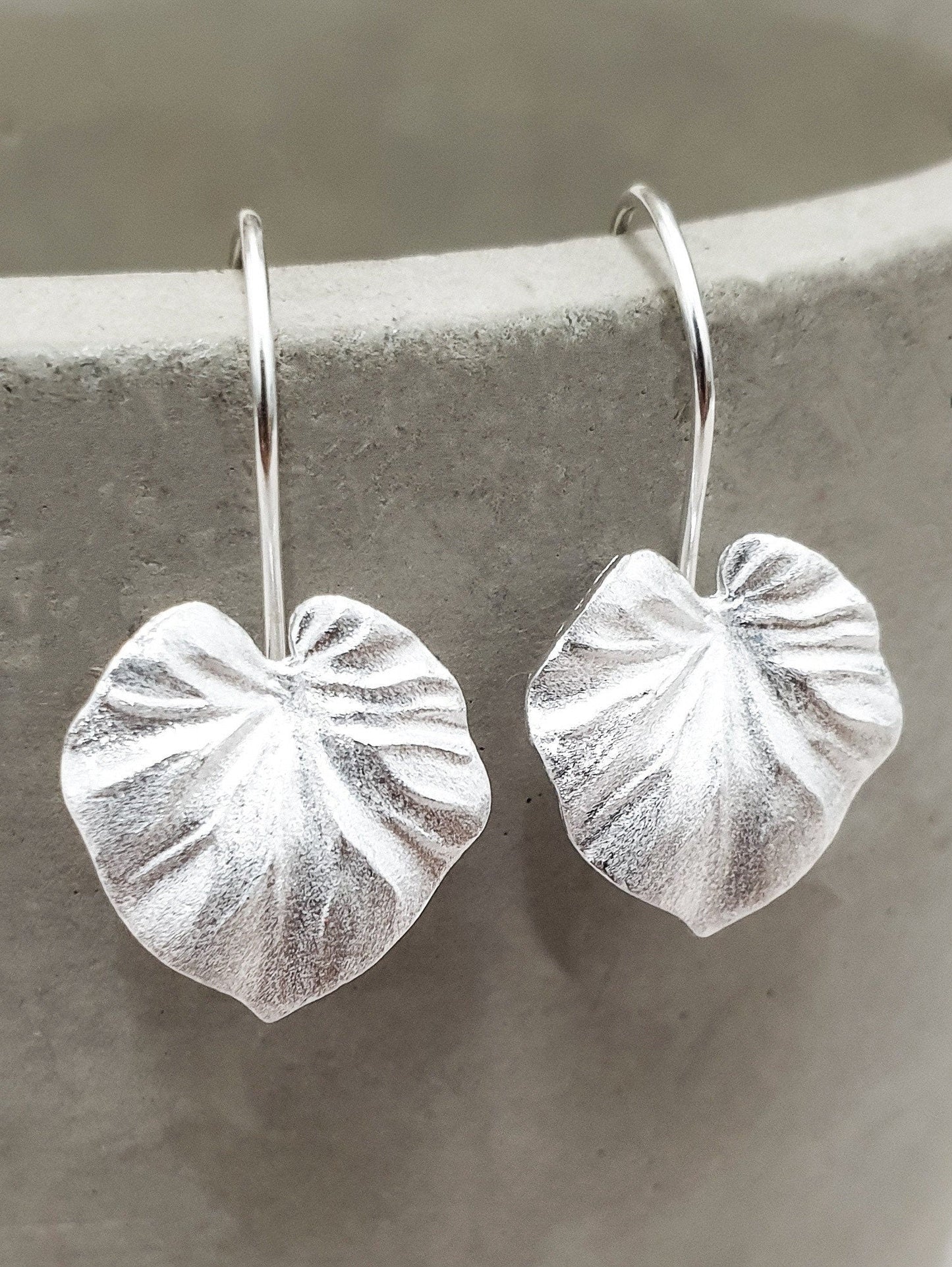 Tropical Plants Earrings - 925 Sterling Silver Monstera Leaf…