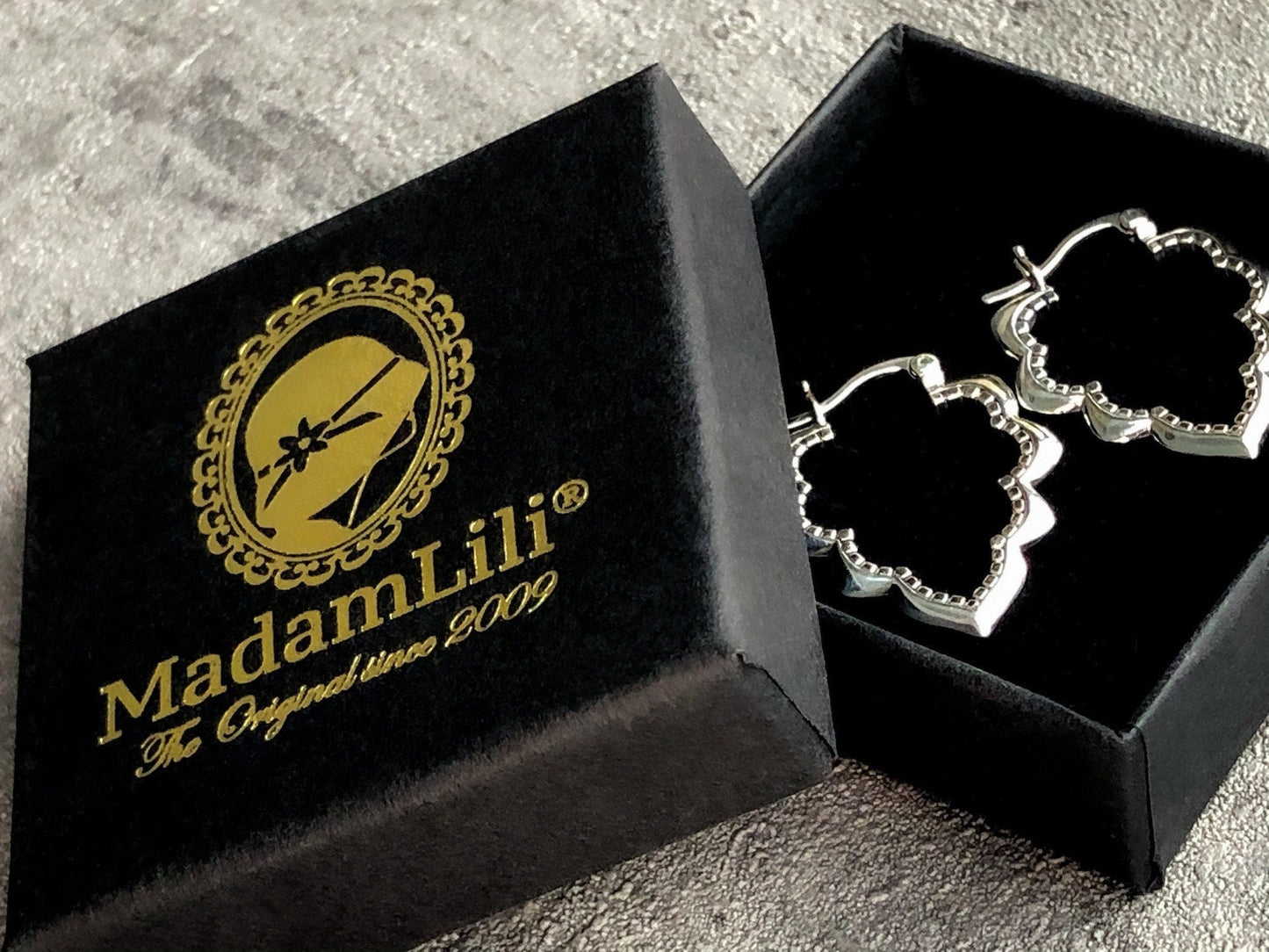 Drop Aura Ornament Earrings - 925 Sterling Silver Oriental Fairytale…