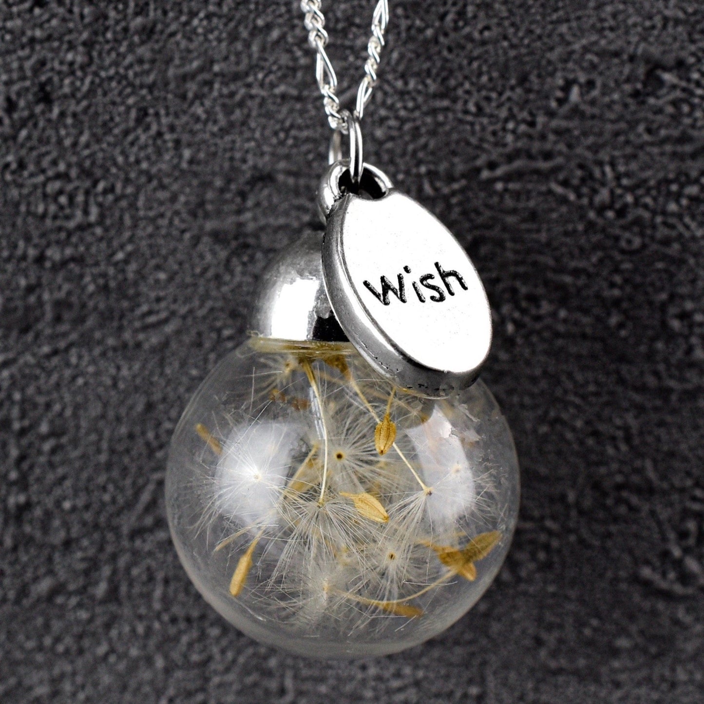 Pustflumen Chain 925 Sterling Silver Wish wish you what terrarium…